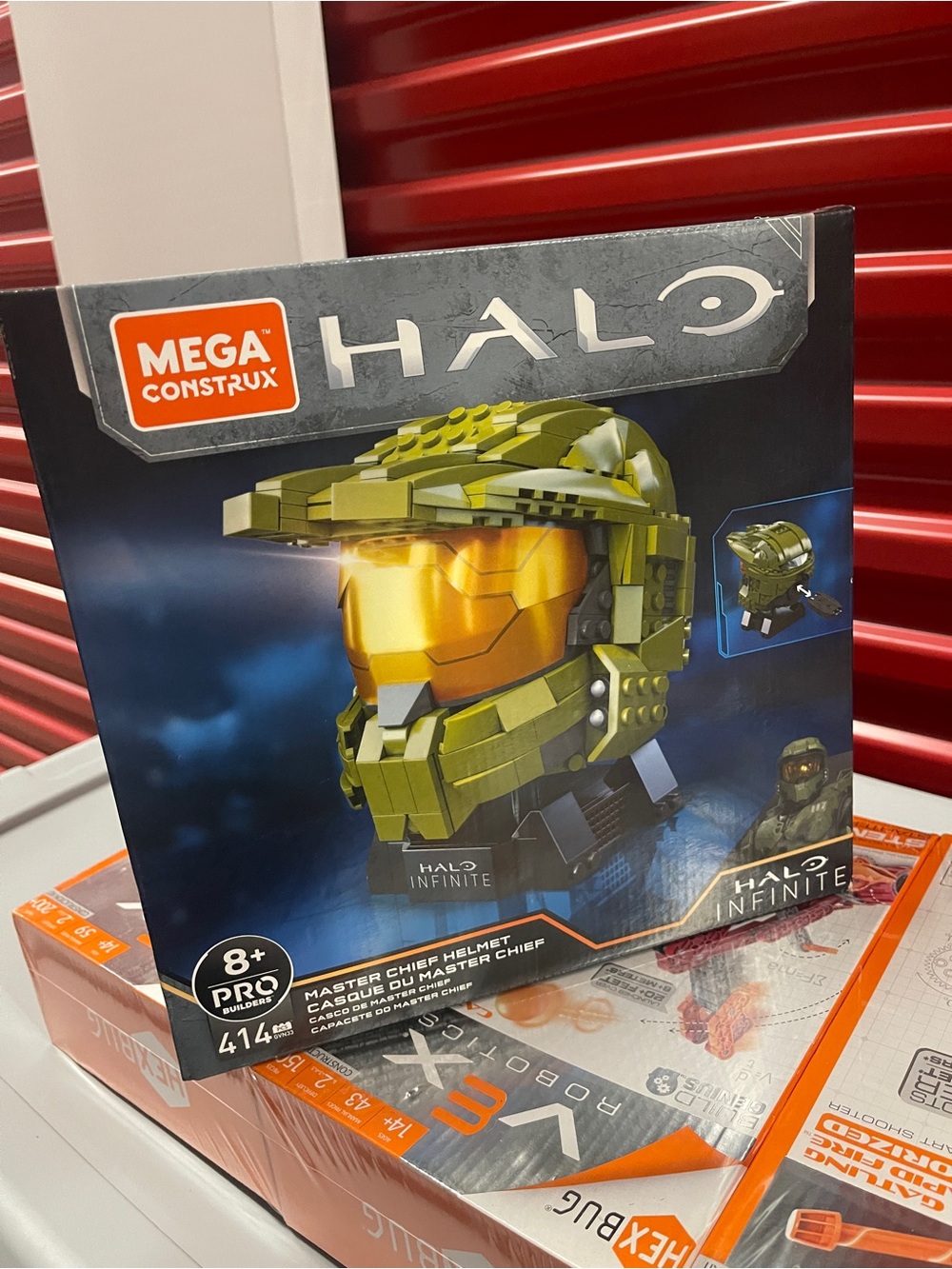 Mega Construx Halo Master Chief Helmet Building Set - Green